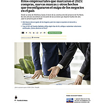 Hitos empresariales que marcaron el 2025: compras, nuevas marcas y otros hechos que reconfiguraron el mapa de los negocios en el pa�s